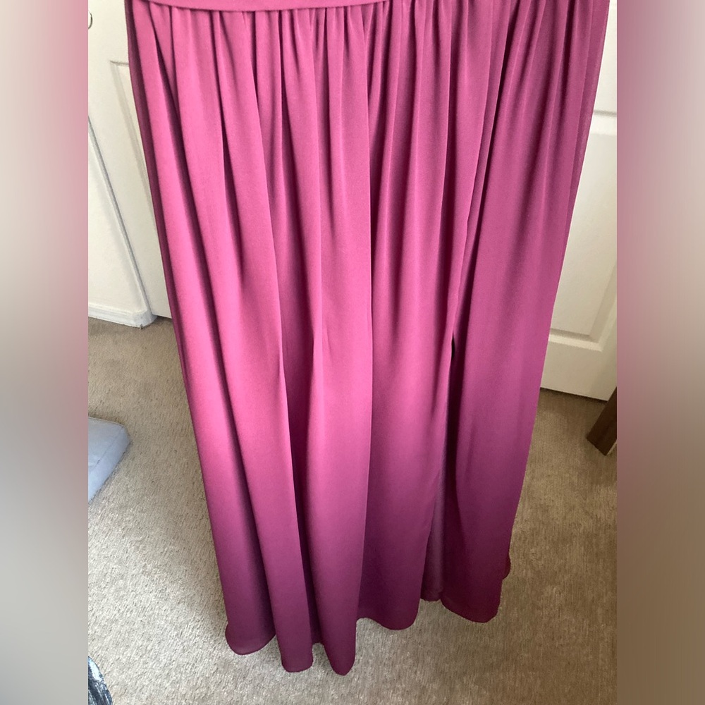 AZAZIE Chanel Wine Maroon Red Floor Length Bridesmaid Formal Dress *FREE gift* - Picture 13 of 13